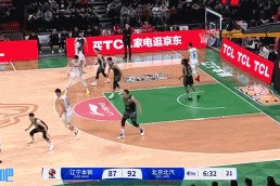 😱他要开始了！陈盈骏弧顶借掩护再中三分
